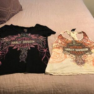 2 Harley Davidson tops